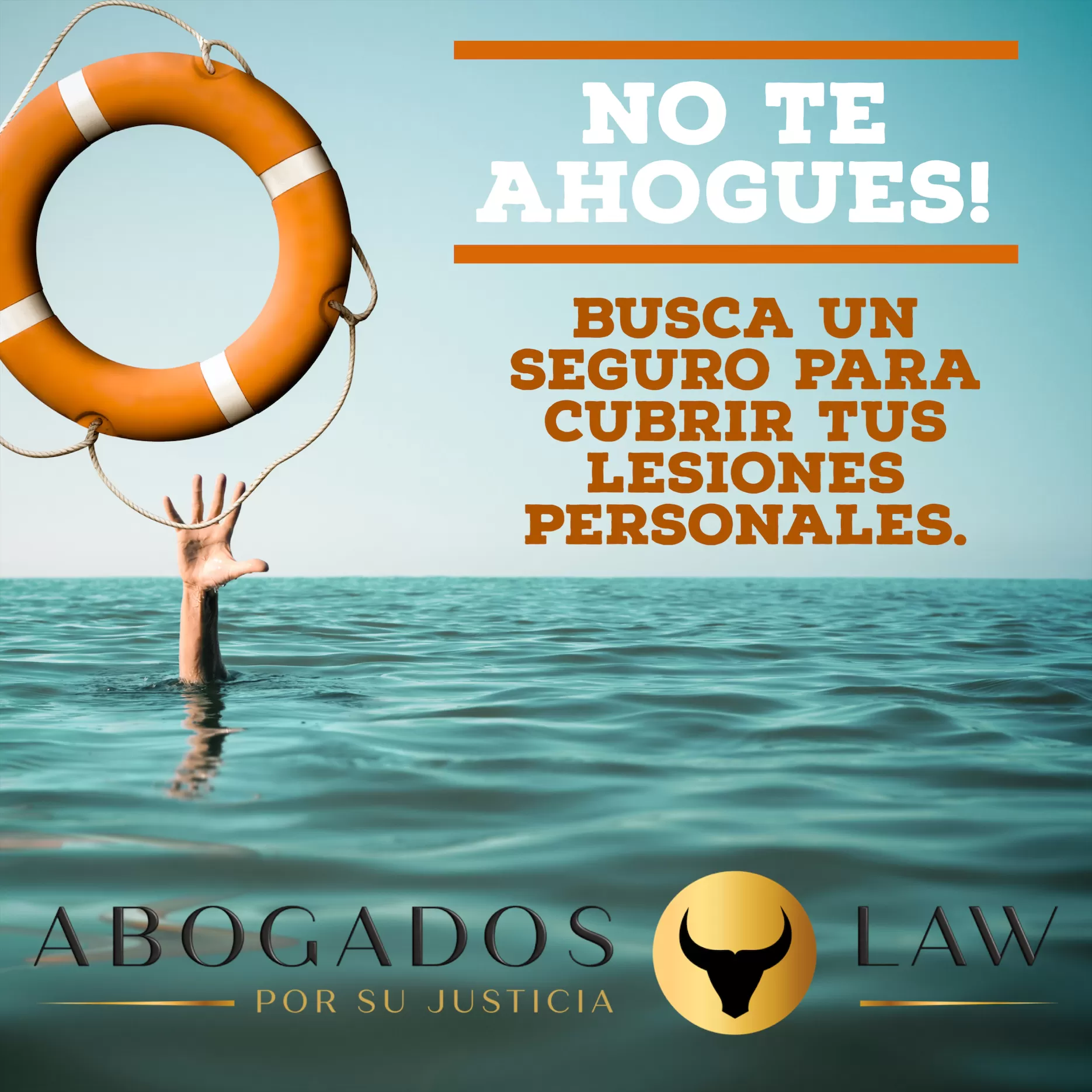 No te ahogues! Busca un seguro para cubrir tus lesiones personales.